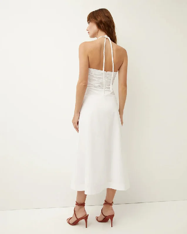 Tucker Dress - White