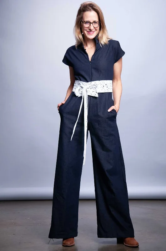 Updraft Jumpsuit - Intense Denim