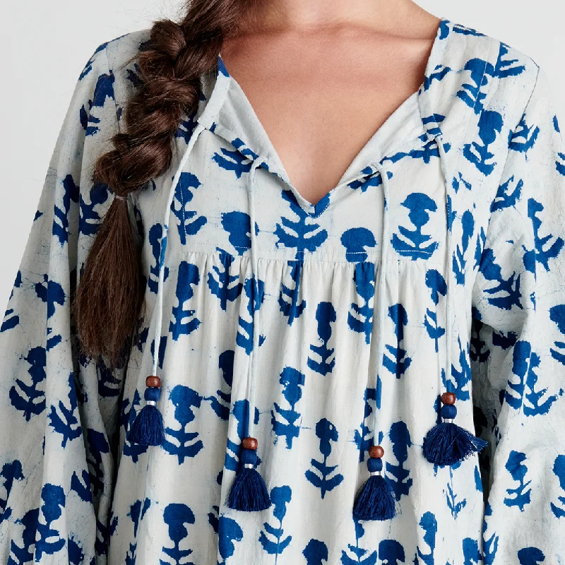 Womens Indira Dress - Indigo Cornflower