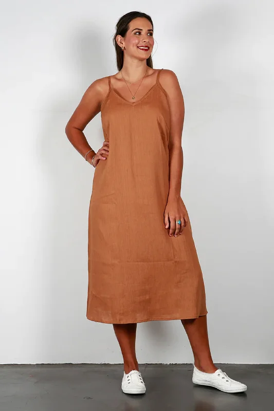 Zephyr - 1604 Caramel Slip Dress