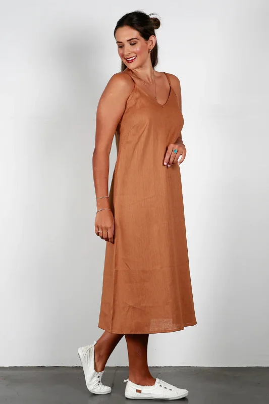 Zephyr - 1604 Caramel Slip Dress