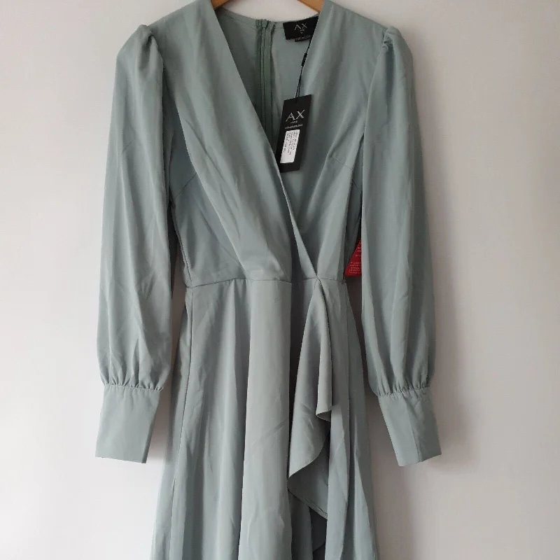 AX Paris Sage Wrap Midi Dress Duck Egg Uk8****Ref V345