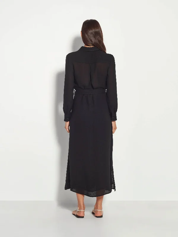 Liz Dress (Triacetate Mesh) Black Mesh