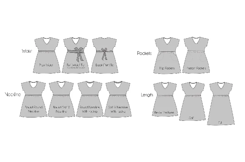 PDF Pattern - Kinjarling Dress - Adult | Waves & Wild